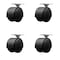 Service Caster 2'' Floor Safe Black Hooded Twin Wheel Caster Top Plate , 4PK SCC-TP02S50D-NYU-FB-TP2-4 - alternate 1